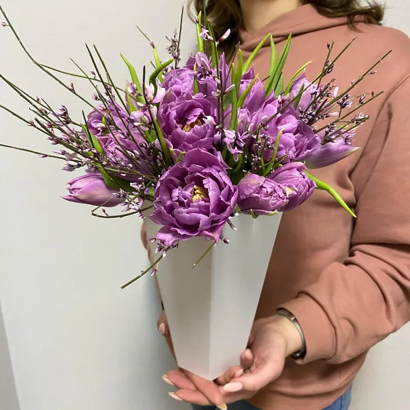 «Лавандовые сны» из пионовидных тюльпанов (15), фото 2 «Лавандовые сны» из пионовидных тюльпанов (15), фото 2